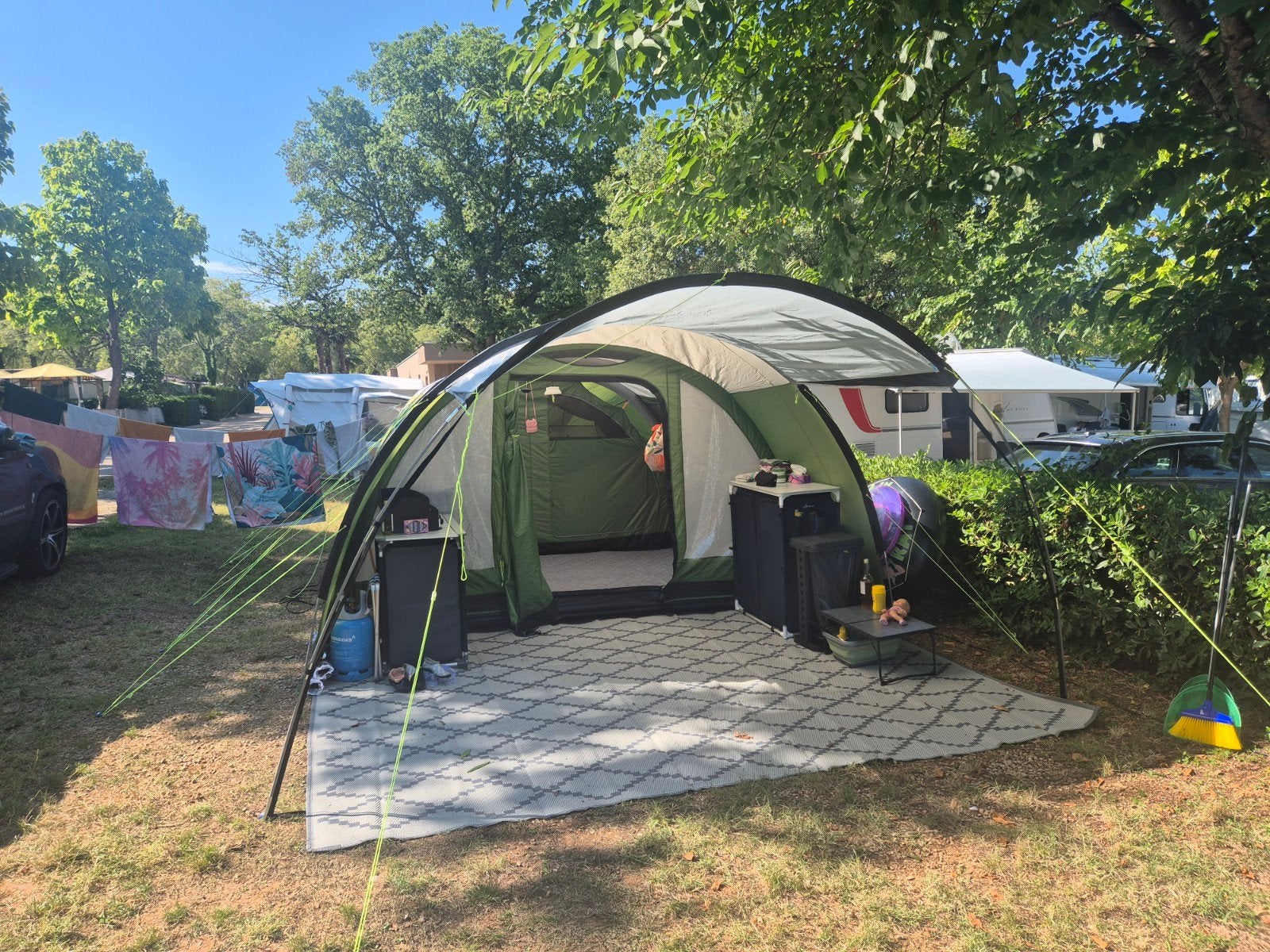 Ruime opblaastunneltent voor 4-6 personen - Ideaal voor fam, Ophalen, Gebruikt, Tot en met 6