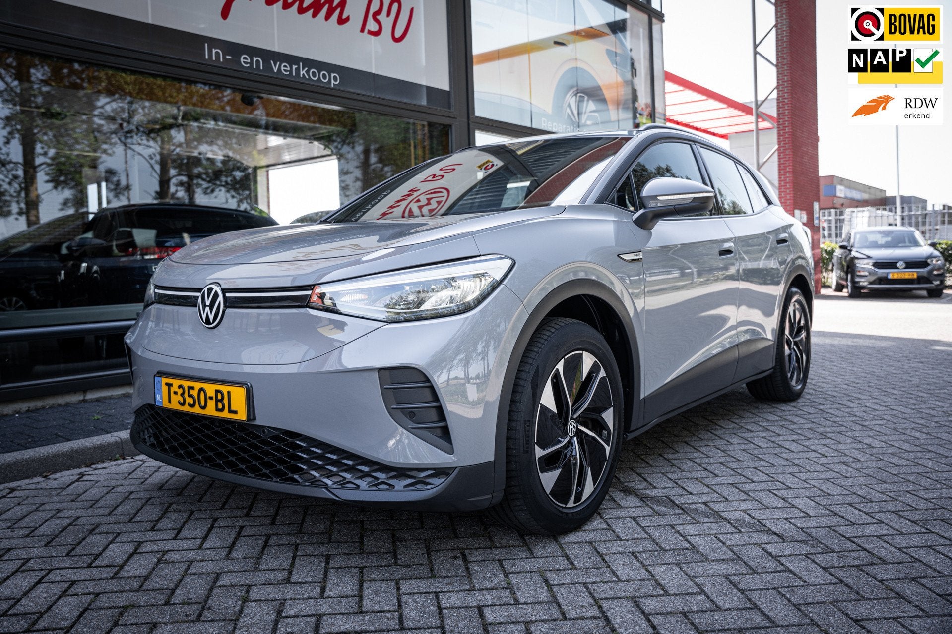 Volkswagen ID.4 Pro 77 kWh | Incl. BTW | Carplay | Adapt. cr, Automaat, Dealer onderhouden, Gebruikt, Zwart