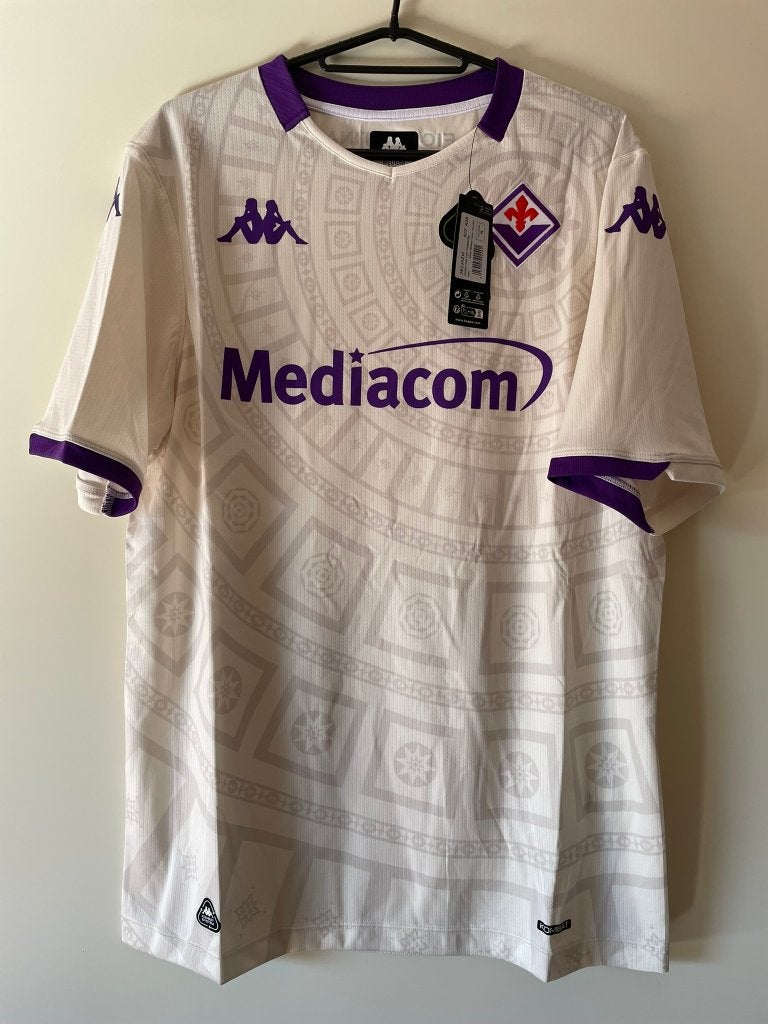 Fiorentina Kappa Voetbalshirt Maat M Nieuw 25/26 Away, Kappa, Wit, Nieuw, Voetbal