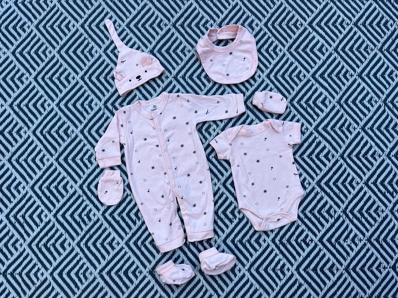 NIEUW! Newborn kraam/babysetje met sterrenprint, Ophalen of Verzenden, Zo goed als nieuw, Meisje