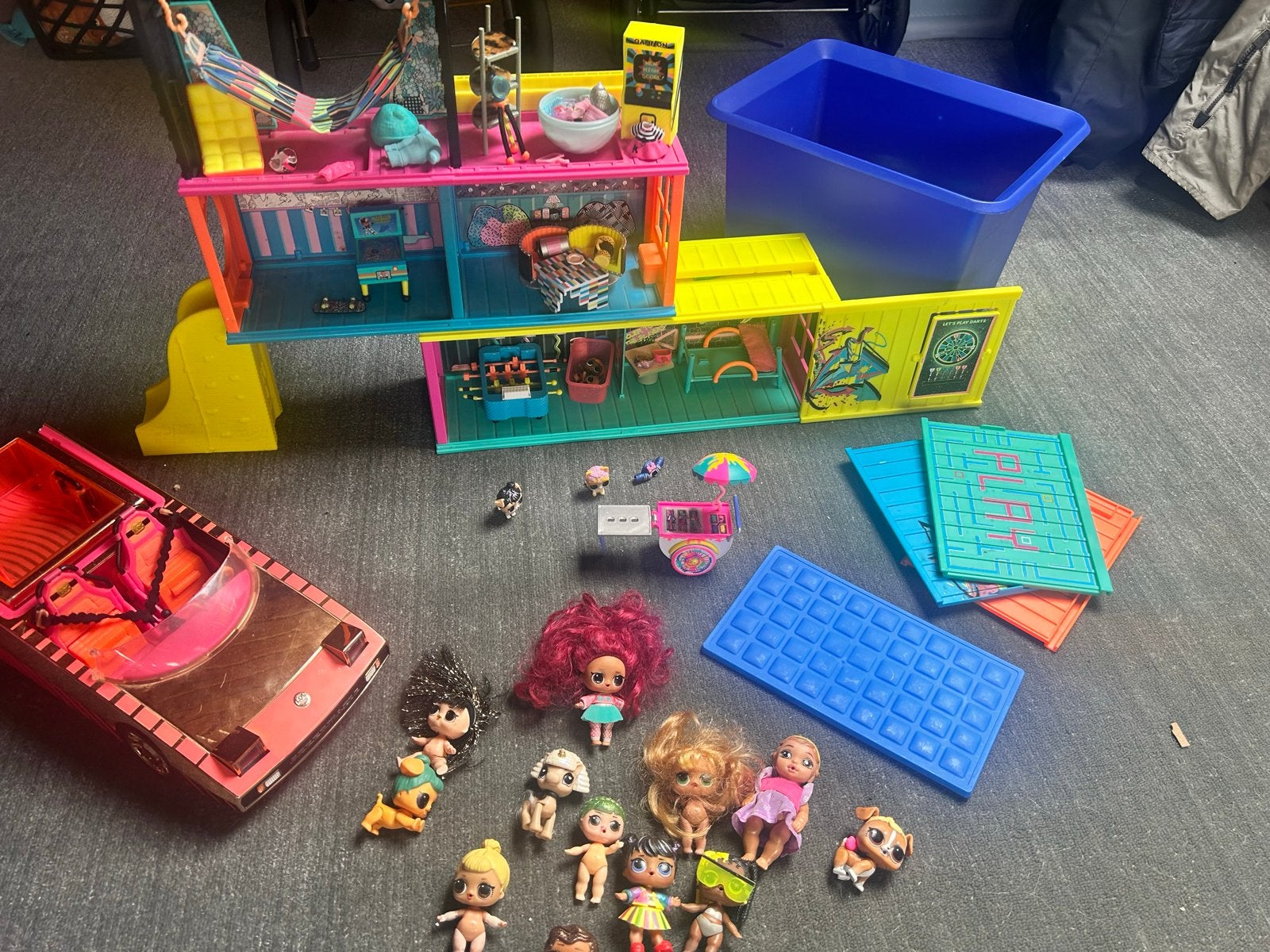 Grote set LOL Surprise poppen, huis, auto en accessoires, Ophalen, Gebruikt, Meisje