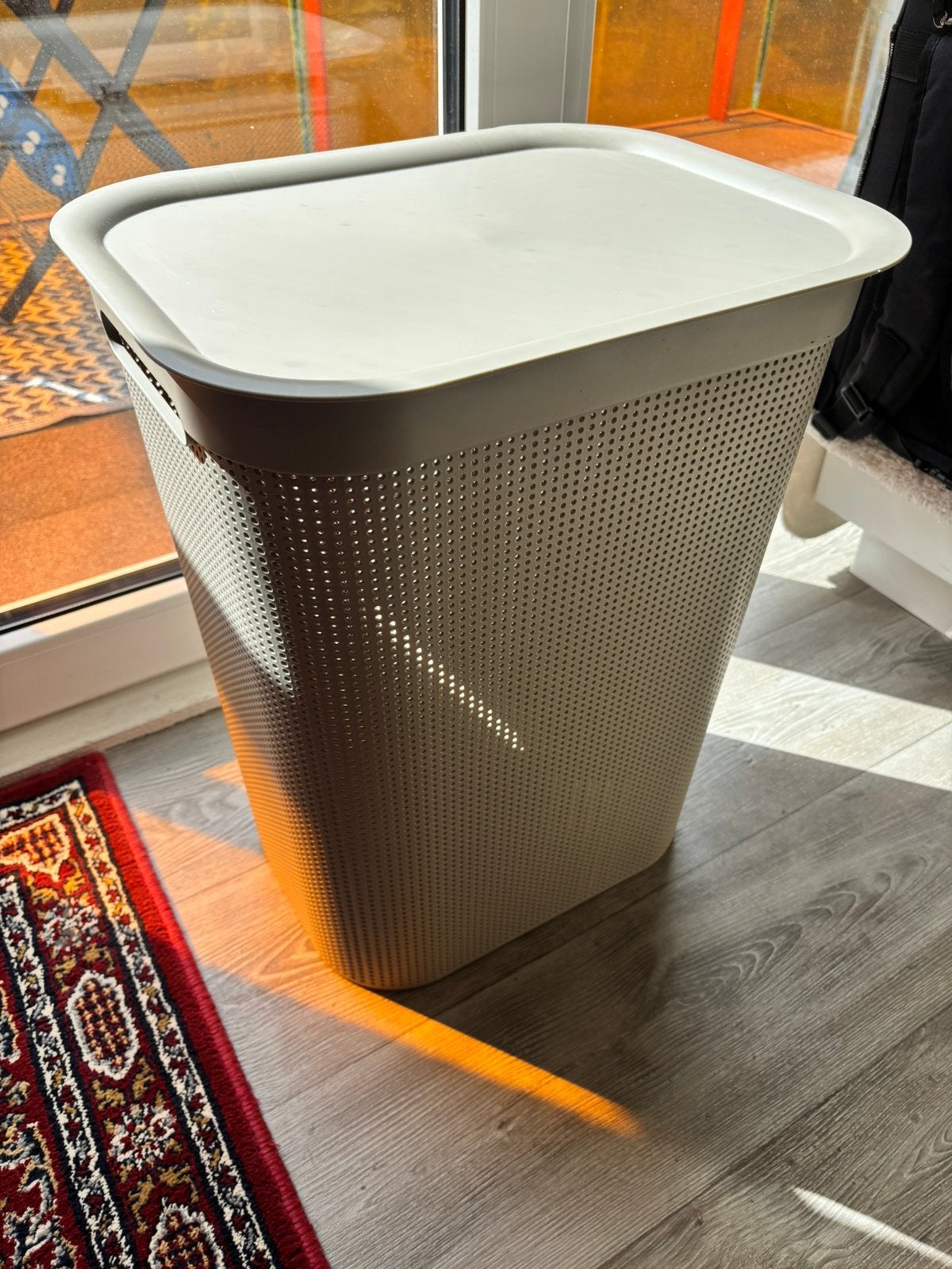 Wasmand Beige / Cappucino - 50 L, Ophalen, Zo goed als nieuw, Beige