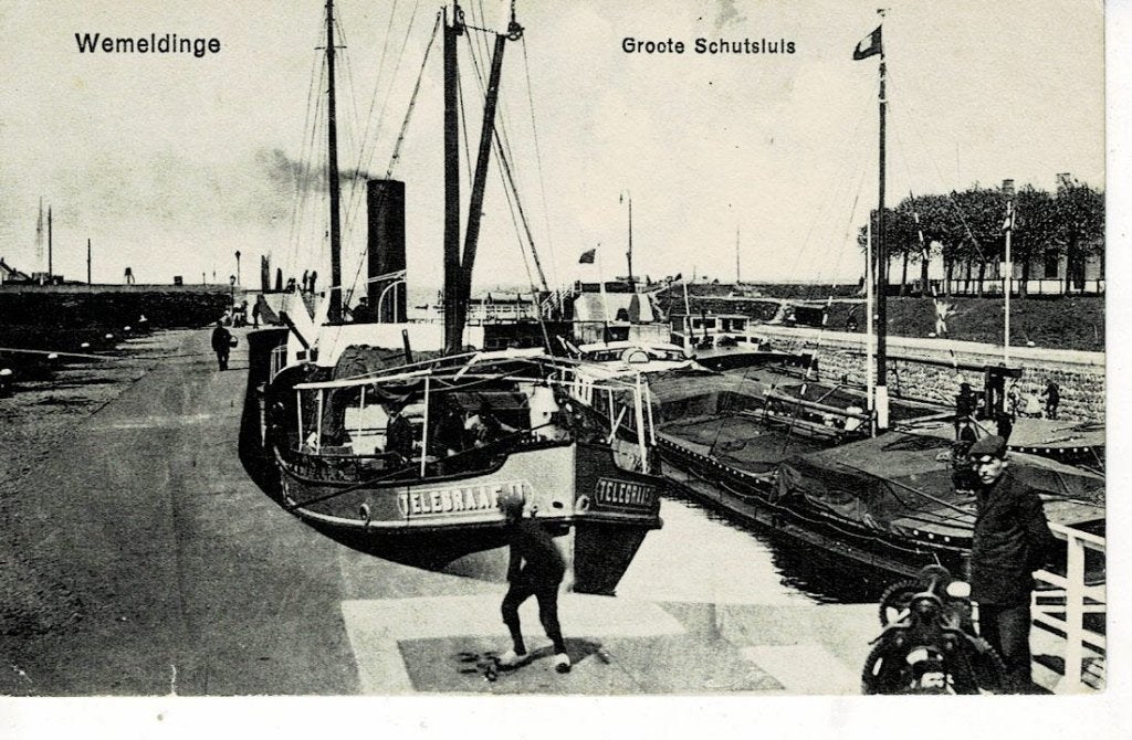 Wemeldinge, ss Telegraaf II in de sluis, Verzenden, Voor 1920, Gelopen, Noord-Brabant