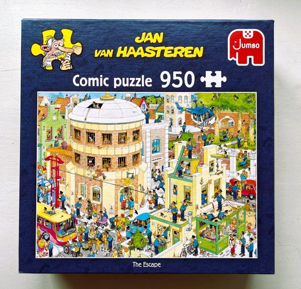 Jan van Haasteren 950 - The Escape, Ophalen of Verzenden, 500 t/m 1500 stukjes, Zo goed als nieuw, Legpuzzel