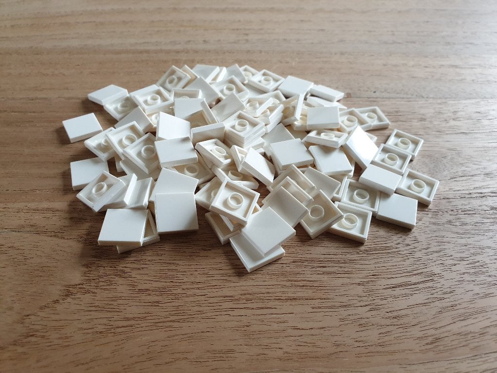 Partij 500x Nieuwe witte Lego tegels 2x2