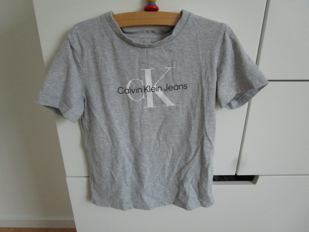 Calvin Klein Jeans - grijs shirt maat 4, Calvin Klein Jeans, Ophalen of Verzenden, Zo goed als nieuw, Shirt of Longsleeve