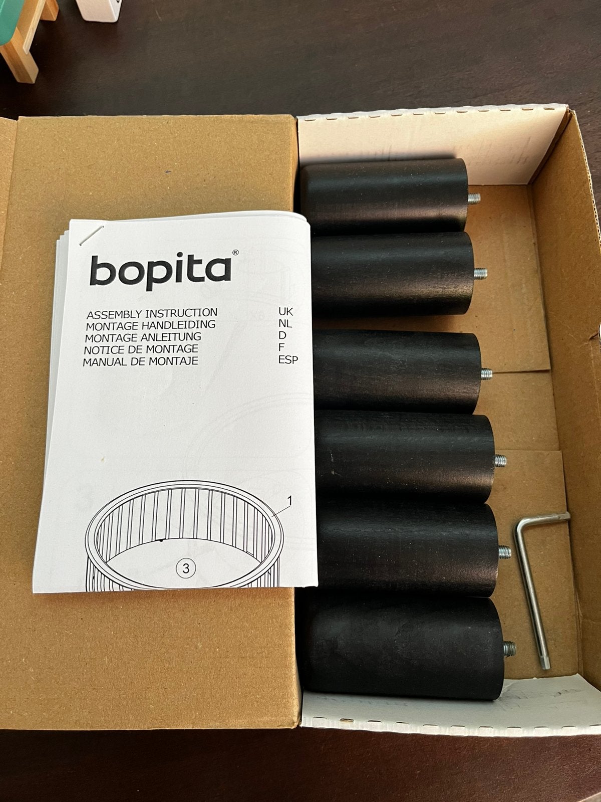 Pootjes voor bopita ronde box, Kinderen en Baby's, Boxen, Ophalen, Nieuw, Rond