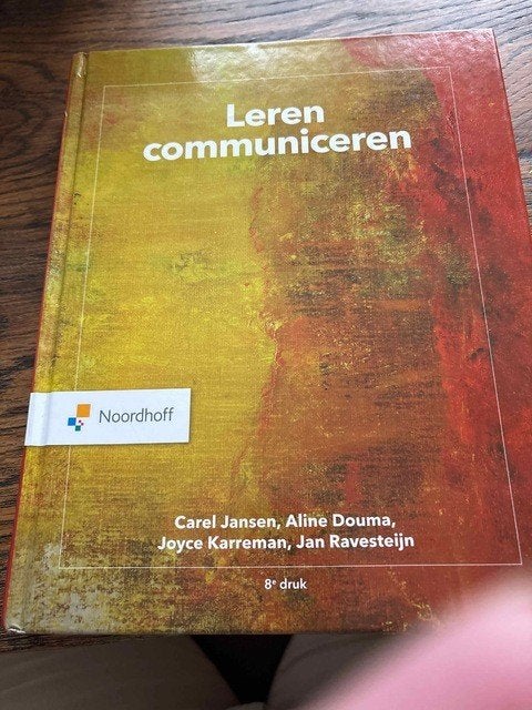 Leren communiceren, C, Jansen, Verzenden, HBO, Zo goed als nieuw