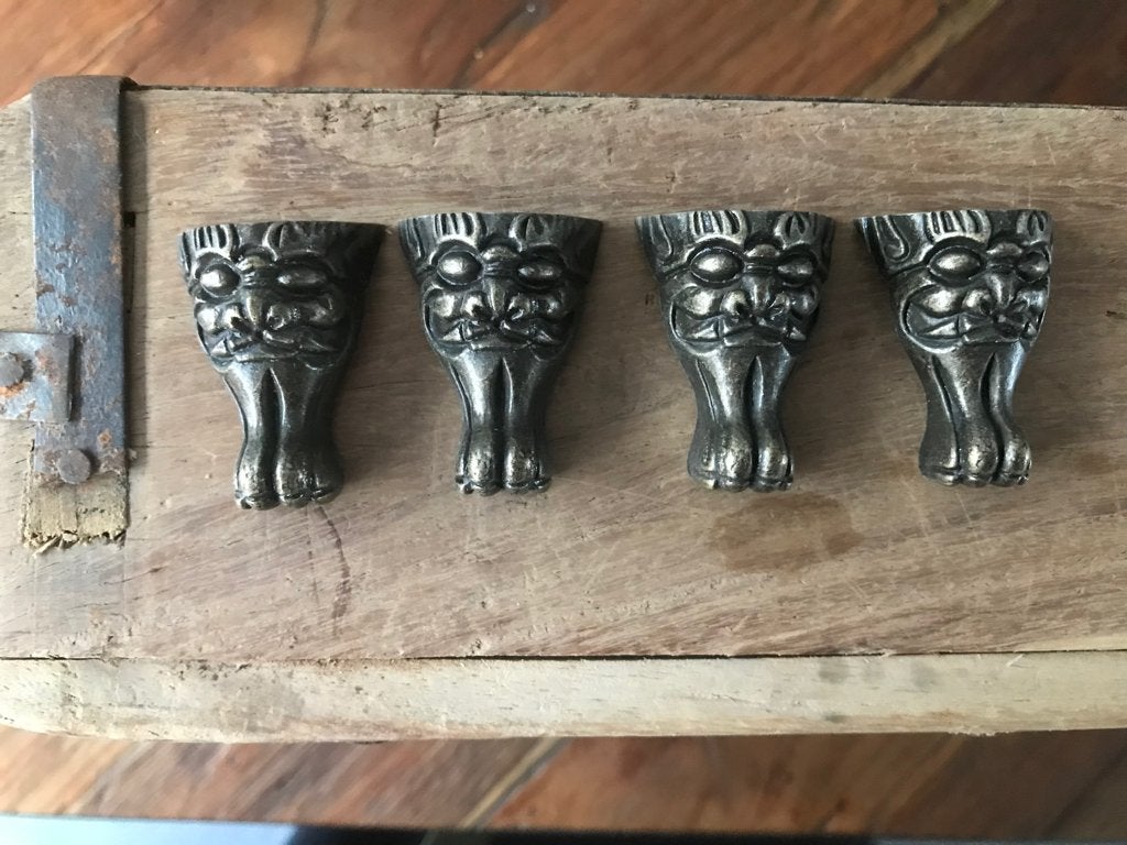 Tibet hoek pootjes voor sieradenkist of andere kist set, Verburgt Vintage, Meerkleurig, Nieuw, Ophalen of Verzenden