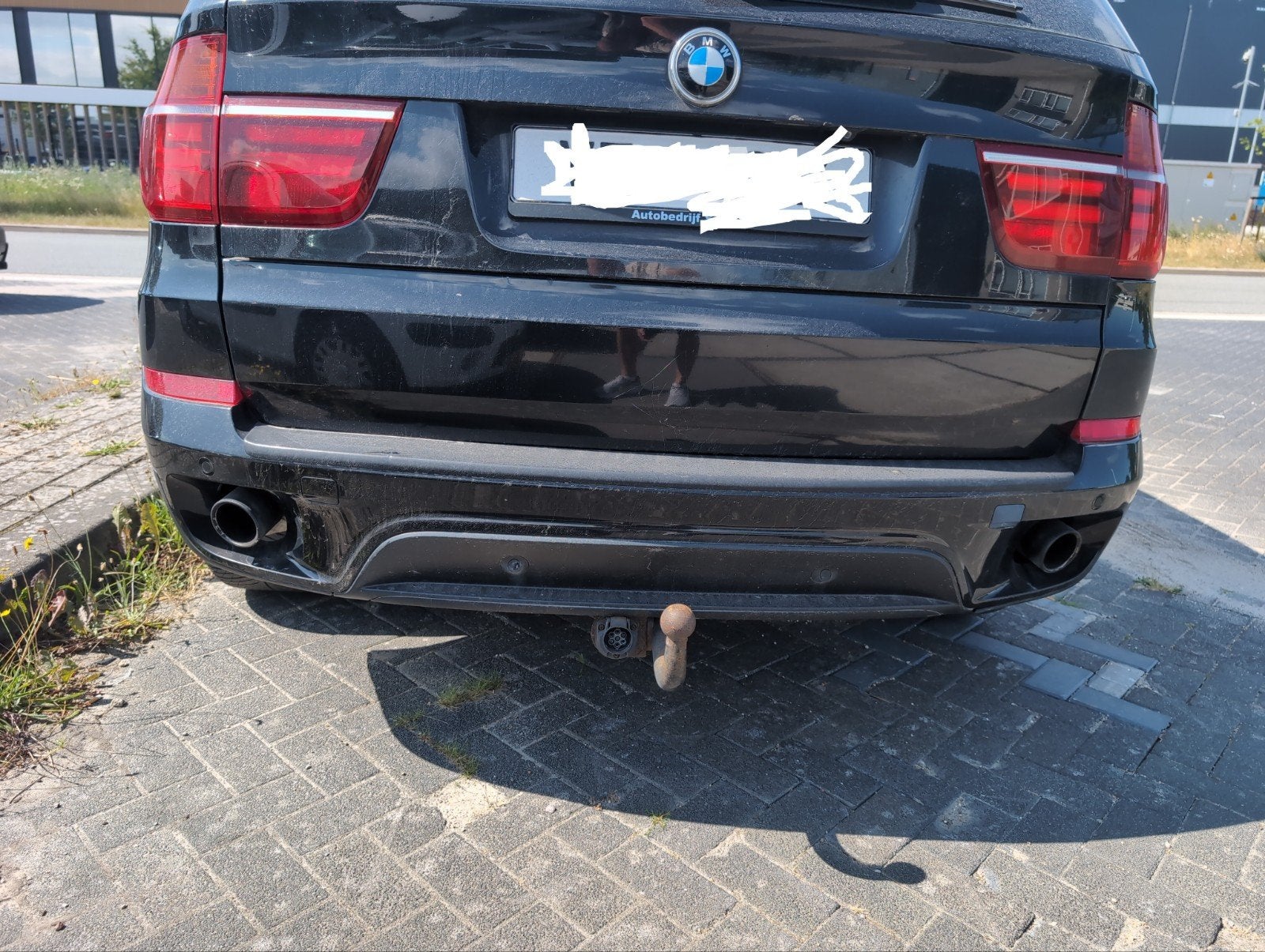 BMW E70 X5 LCI Achterbumper compleet, Ophalen, Gebruikt, Achter, Bumper