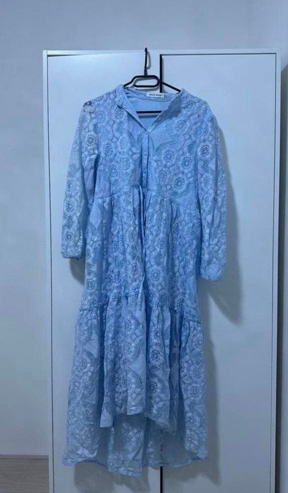 Lichtblauwe Jurk Nieuw, Maat 38/40 (M), Blauw, Nieuw, Ophalen of Verzenden