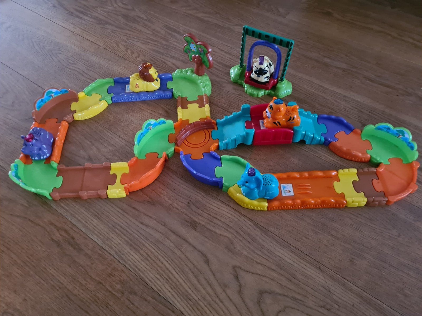 Vtech Zoef Zoef Dieren compleet met baan en 5 dieren, Ophalen, Gebruikt, Overige typen, Met licht