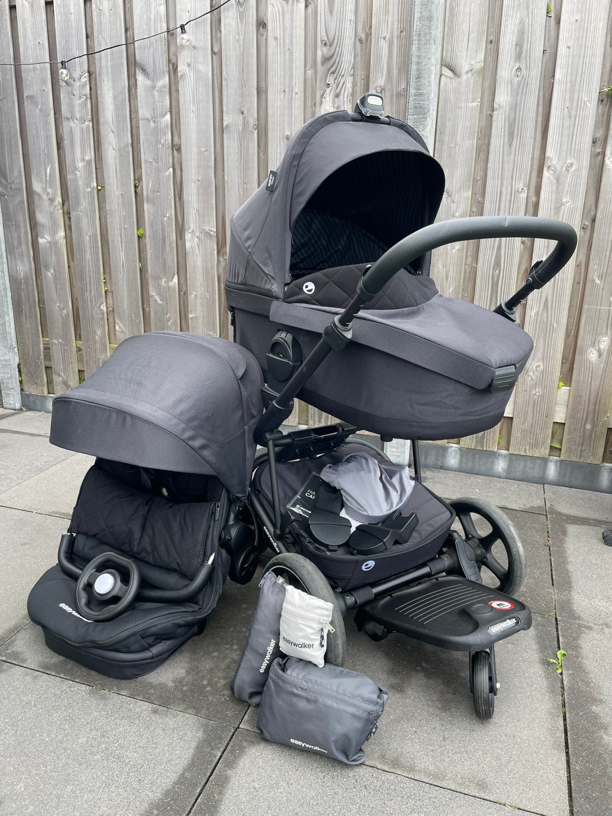 Easywalker Harvey 3 Premium compleet + veel accessoires, Gebruikt, Combiwagen, Met reiswieg, Ophalen
