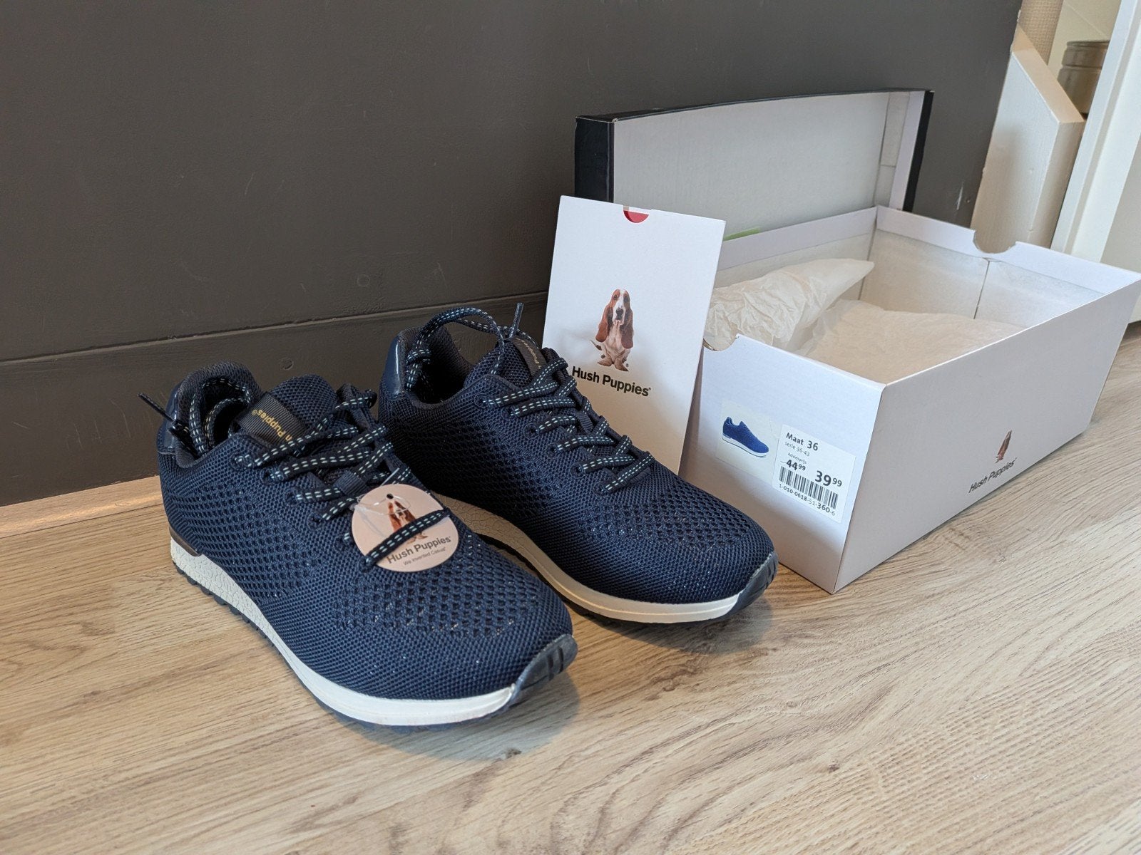 Hush Puppies, Ophalen, Nieuw, Blauw, Sneakers of Gympen