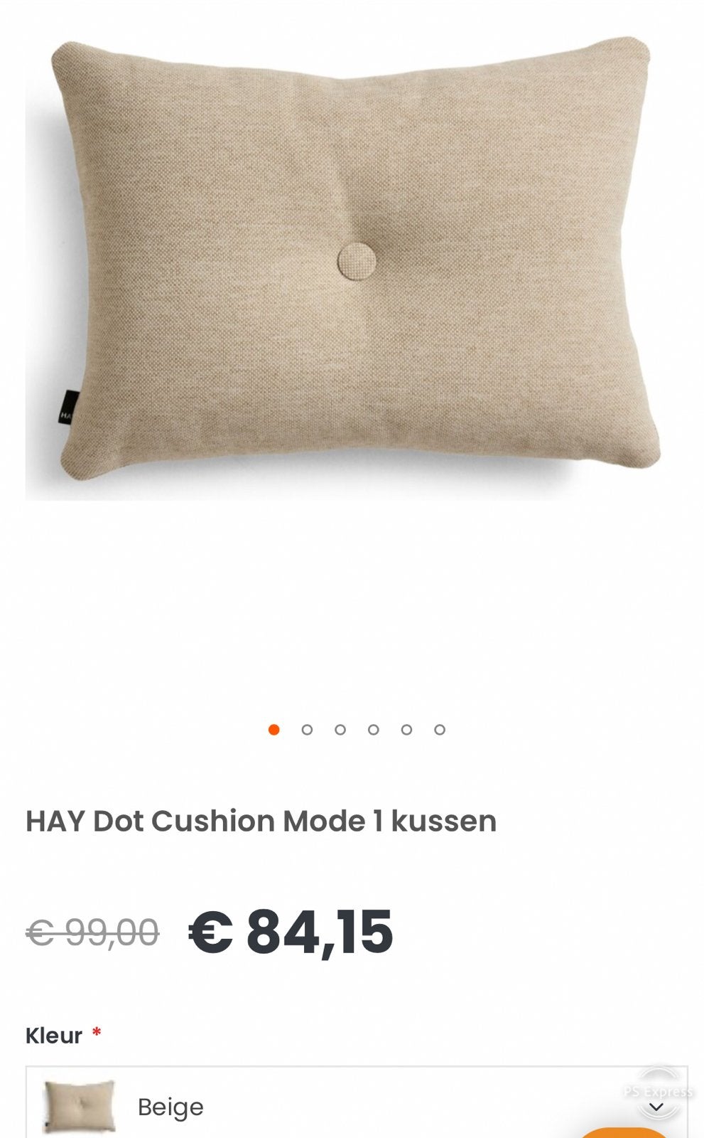 Nieuw Hay Dot kussen, Huis en Inrichting, Ophalen of Verzenden, Nieuw, Wit, Vierkant