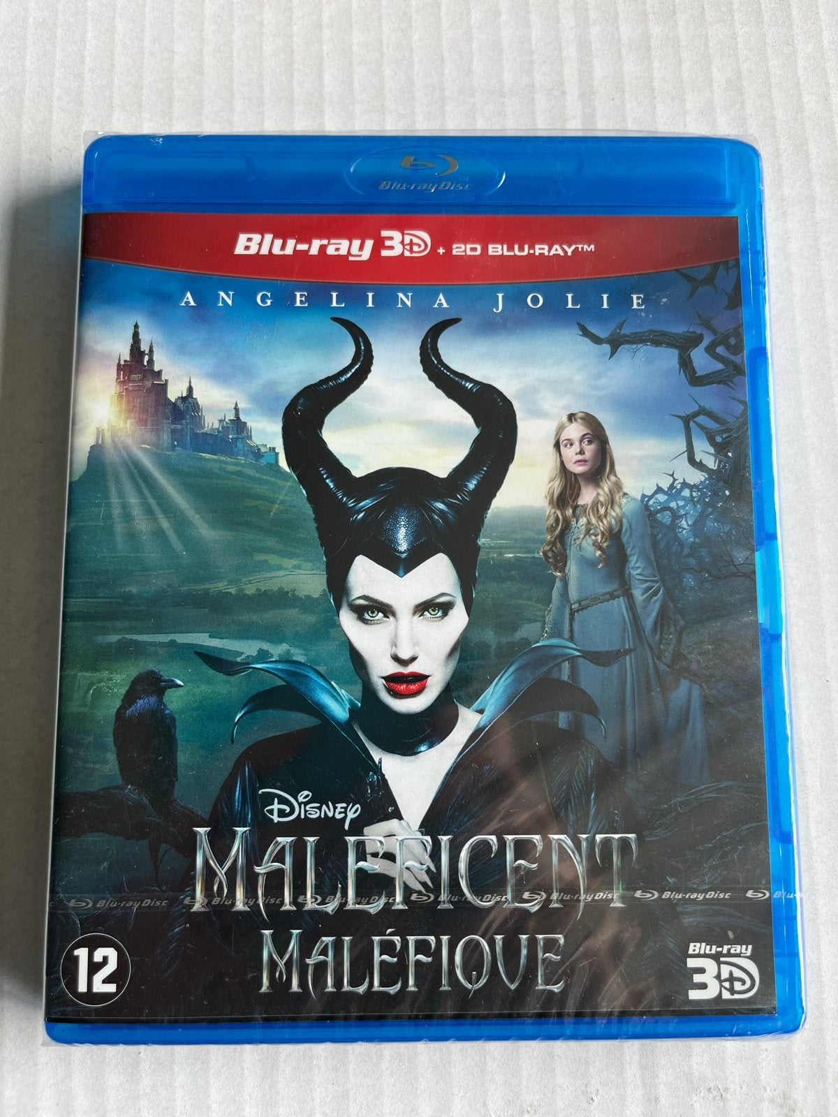 Maleficent Blu-ray 3D + 2D met Angelina Jolie, Cd's en Dvd's, Engels, Nederlands, Ophalen of Verzenden, A
