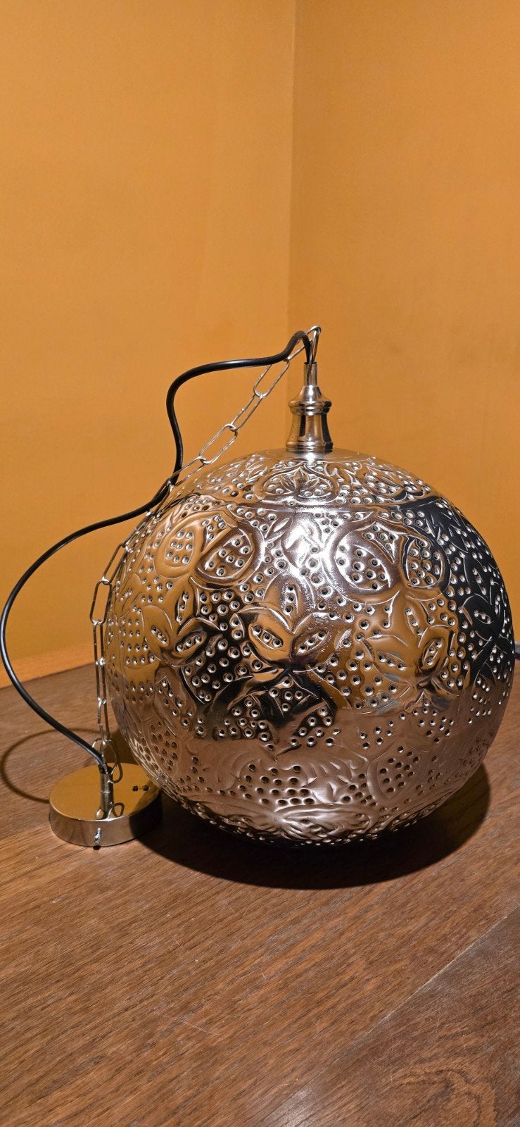 Hanglamp bol LEEN BAKKER TYPE 60101317, Ophalen, Gebruikt, Metaal, E27 (groot)