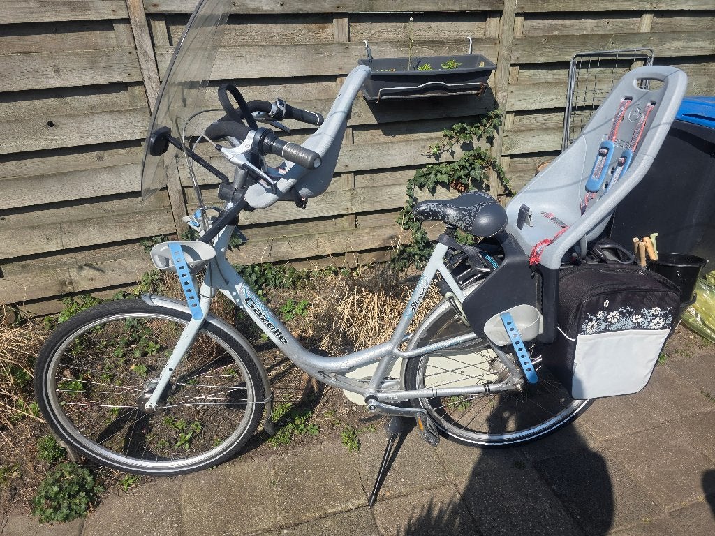 Gazelle moederfiets incl. zitjes, Ophalen, 2 zitjes, Gebruikt, Versnellingen