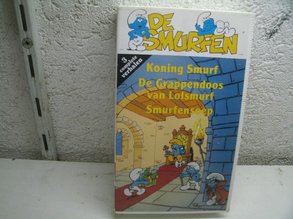 vhs 155a de smurfen oa koning smurf /de grappendoos, Alle leeftijden, Ophalen of Verzenden, Gebruikt