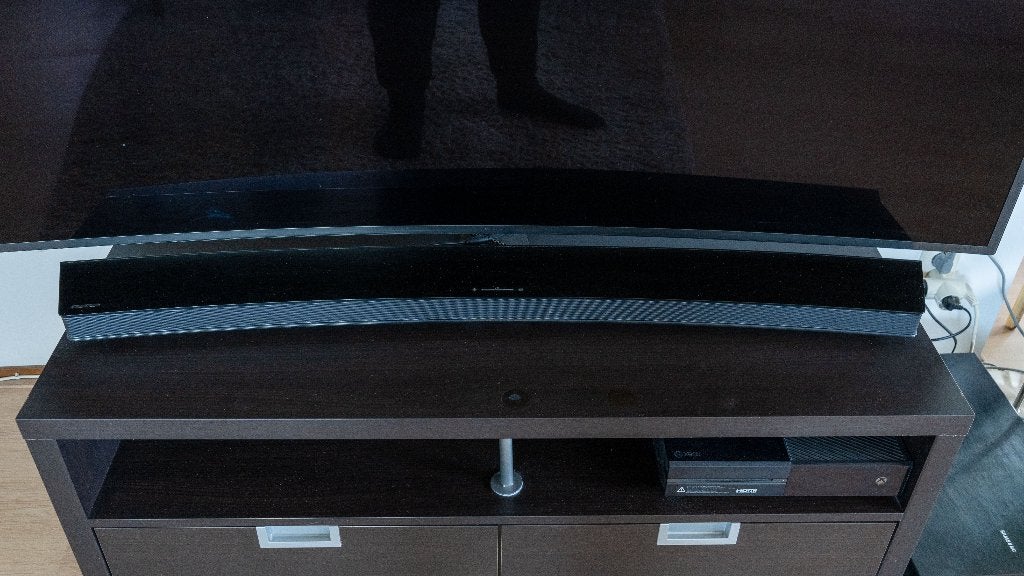 Samsung HW-J7500 Curved Soundbar + draadloze subwoofer, Audio, Tv en Foto, Ophalen, Bluetooth, Zo goed als nieuw