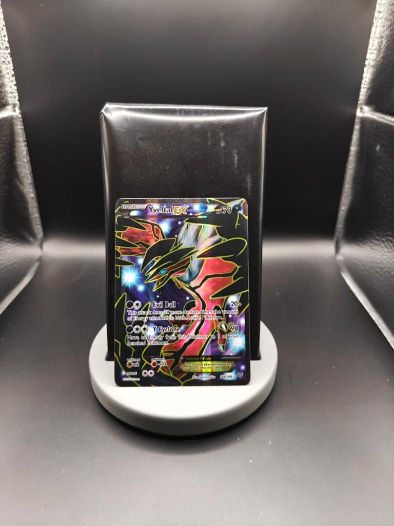 Yveltal EX 144/146 XY - Pokemon Kaart - Near Mint, Ophalen of Verzenden, Zo goed als nieuw, Losse kaart, Foil