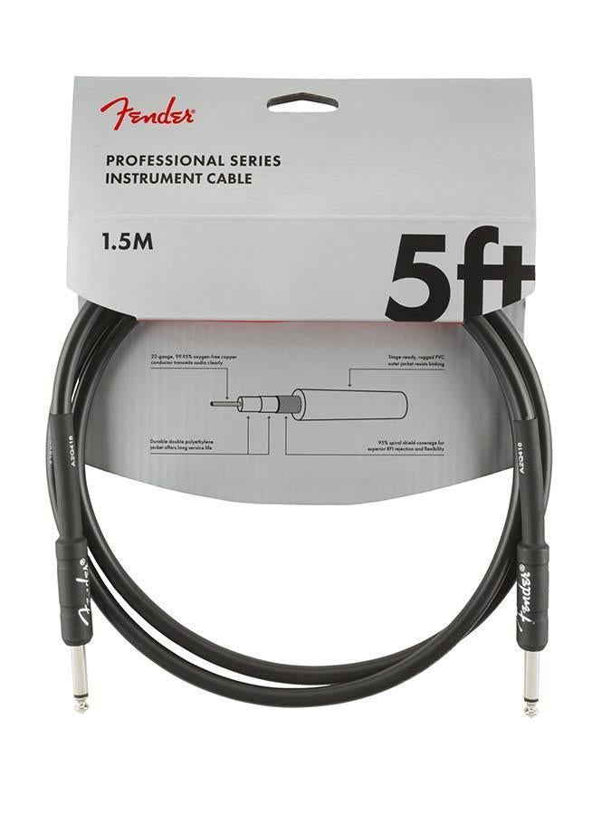 Fender Gitaarkabel Professional Series 1.5 Meter zwart, Muziek en Instrumenten, Kabels en Stekkers, ., Nieuw, Ophalen of Verzenden