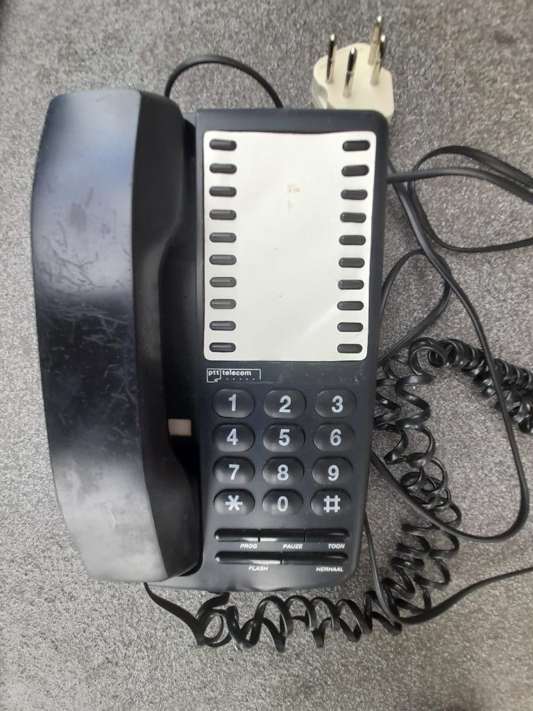 PTT Telecom bordeaux 20 - zwart, Telecommunicatie, Vaste telefoons | Niet Draadloos, Ophalen, Gebruikt
