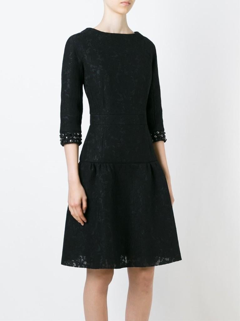 Viktor & Rolf couture jurk zwart kant maat I42 NL36, Kleding | Dames, Maat 38/40 (M), Verzenden, Zwart, Nieuw
