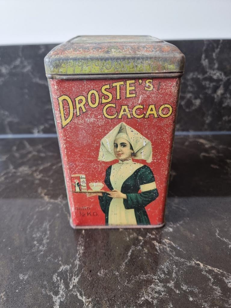 Vintage Droste's Cacao Blik - Zeldzaam Verzamelobject, Ophalen of Verzenden