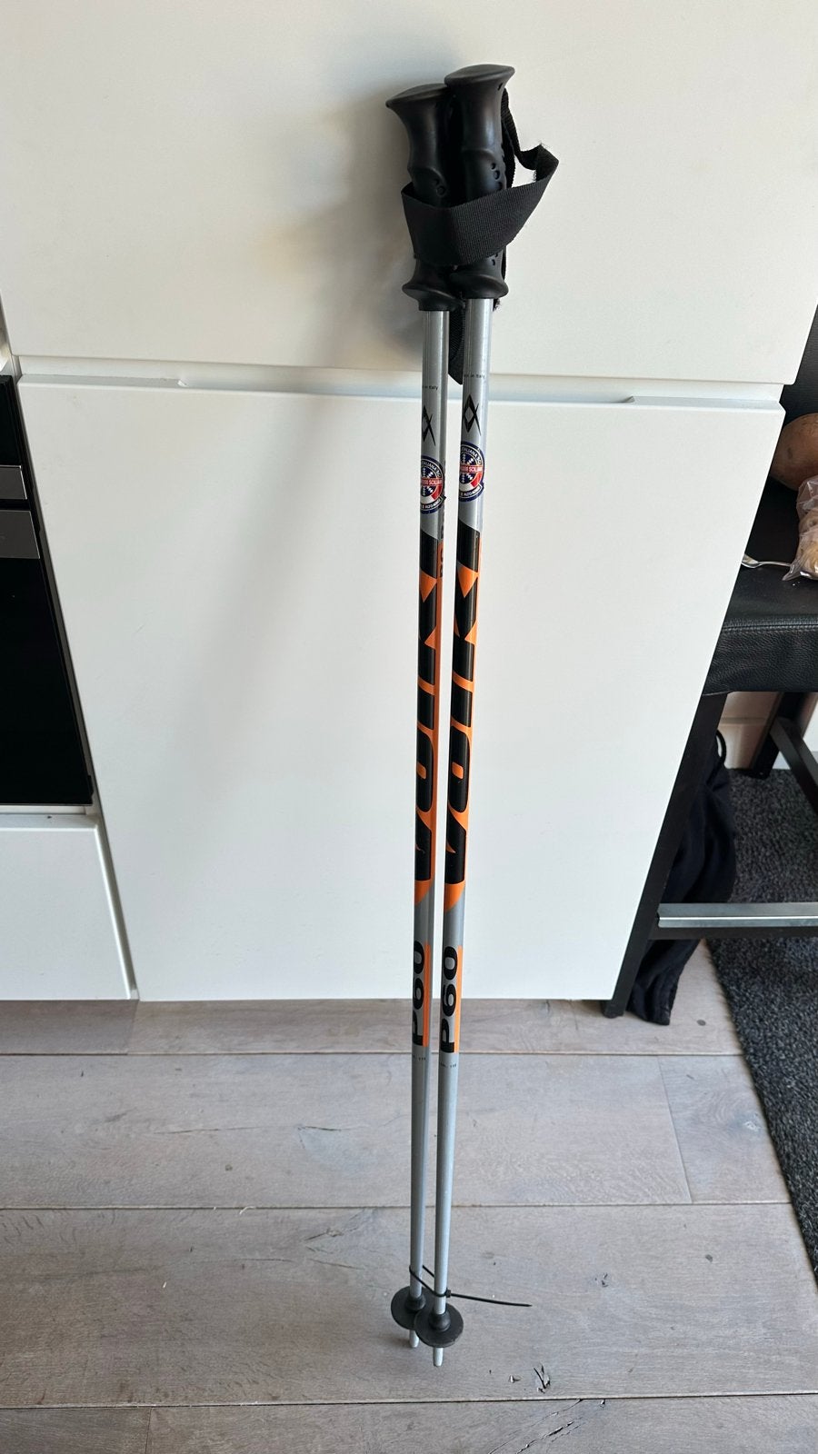 Völkl P60 skistokken 115 cm, Sport en Fitness, Skiën en Langlaufen, Overige merken, Gebruikt, Stokken, Ophalen of Verzenden