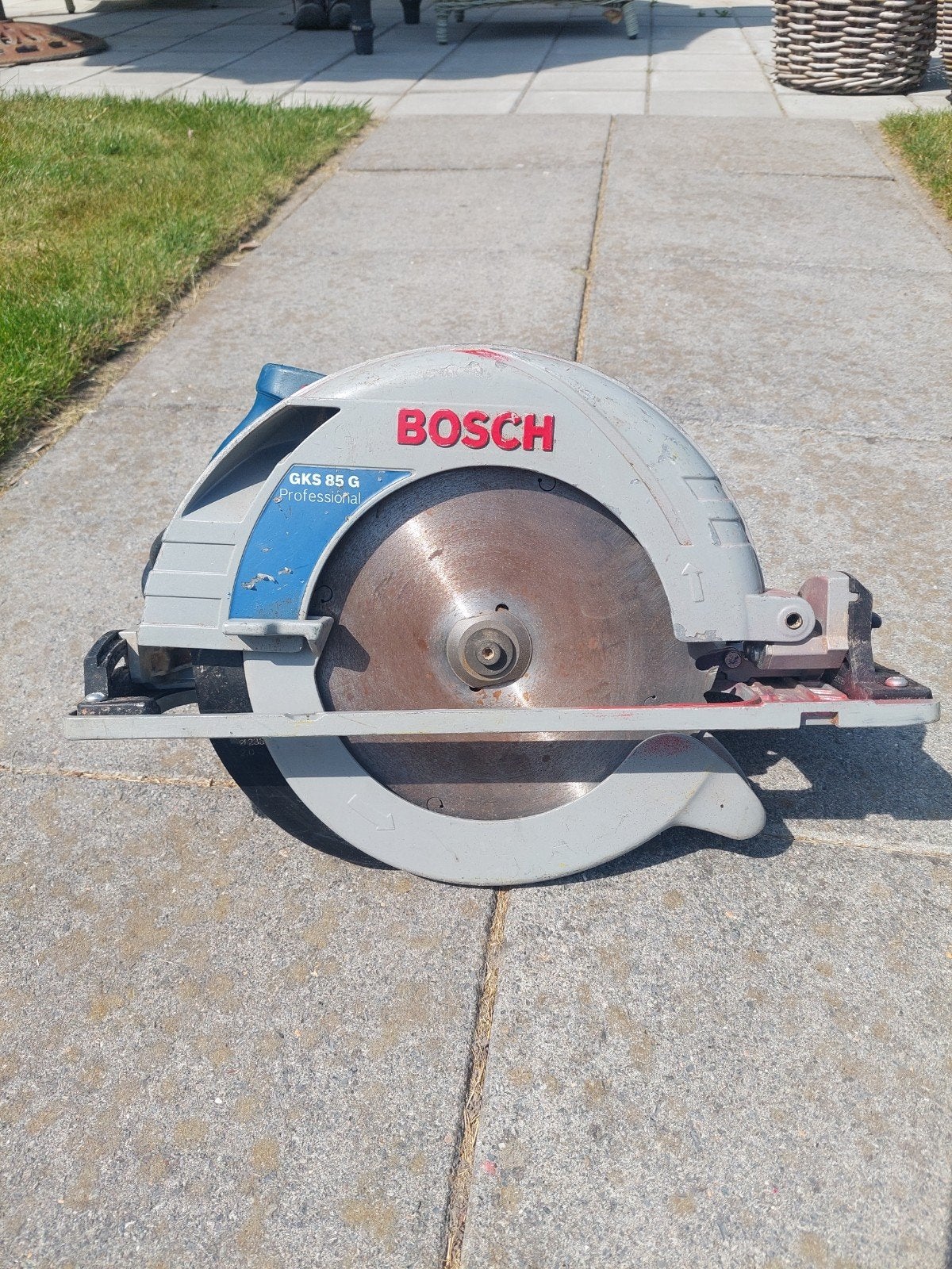 Bosch GKS 85 G Professional Cirkelzaag, Doe-het-zelf en Verbouw, Gereedschap | Zaagmachines, Ophalen, Gebruikt, Cirkelzaag, 70 mm of meer