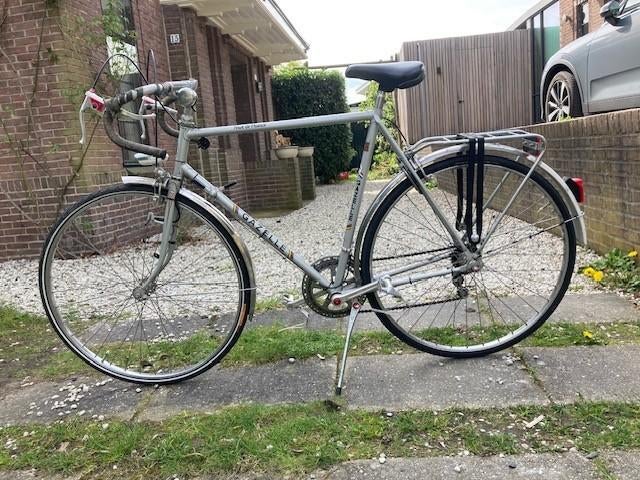 vintage racefiets gazelle tour de france, Fietsen en Brommers, Fietsen | Dames | Damesfietsen, Ophalen, Gebruikt, Velgrem, Versnellingen