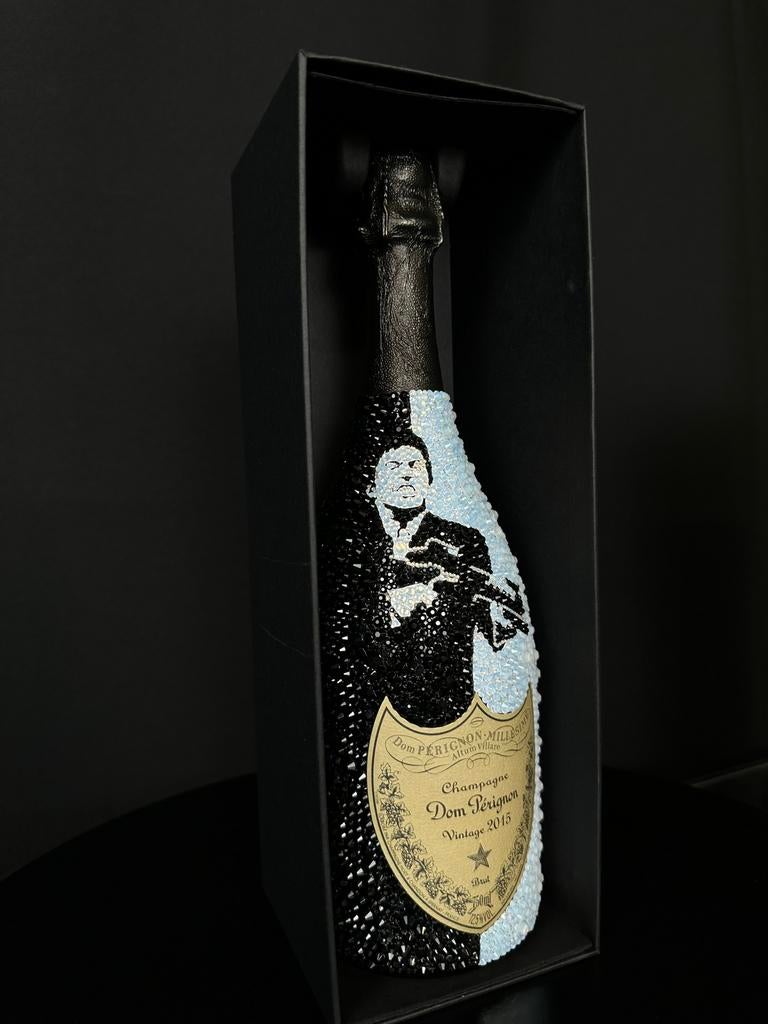 Dom perignon scarface crystals cjh artworks, Ophalen of Verzenden, Zo goed als nieuw, Frankrijk, Champagne