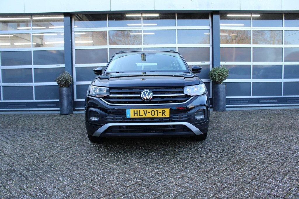 Volkswagen T-CROSS 1.0 TSI Life, Auto's, Volkswagen, Gebruikt, Zwart, Bedrijf, Adaptive Cruise Control