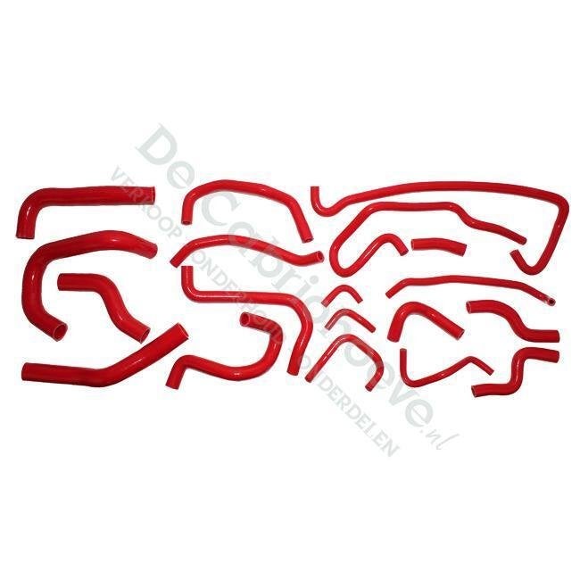 MX5 Set koelslangen silicone 1.8l en 2.0l rood, De Cabriohoeve VOF, Nieuw, Info@cabriohoeve.nl, Julianalaan 9, 9462PG Gasselte, Nederland