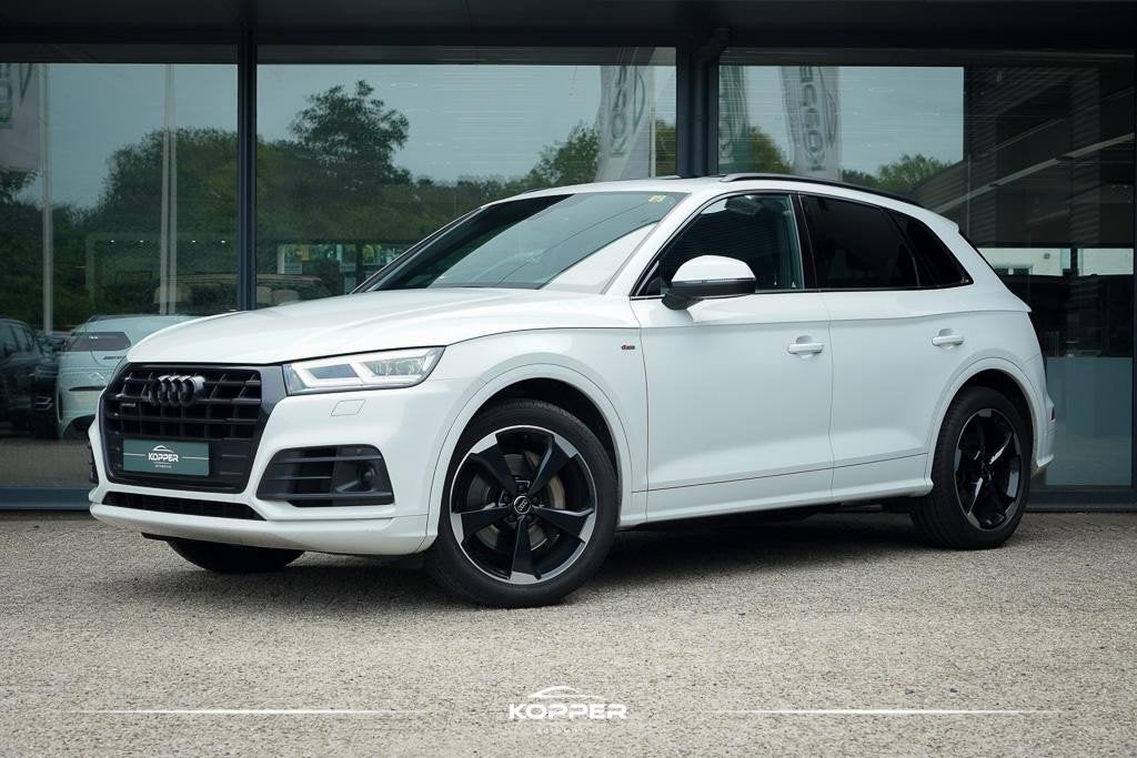 Audi Q5 3.0 TDI quattro Sport S Line Black Edition / Pano /, Auto's, Automaat, Stof, Gebruikt, Q5