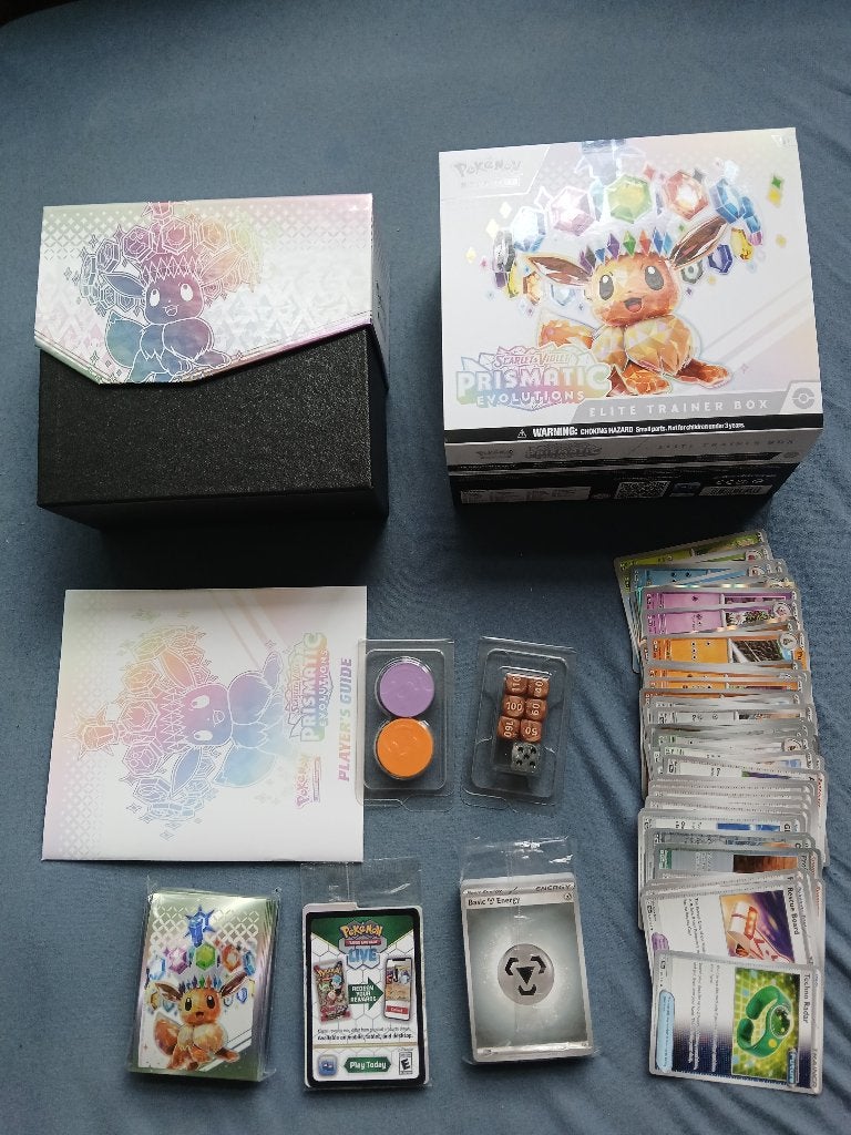 Pokemon ETB Prismatic Evolutions., Ophalen, Gebruikt, Losse kaart