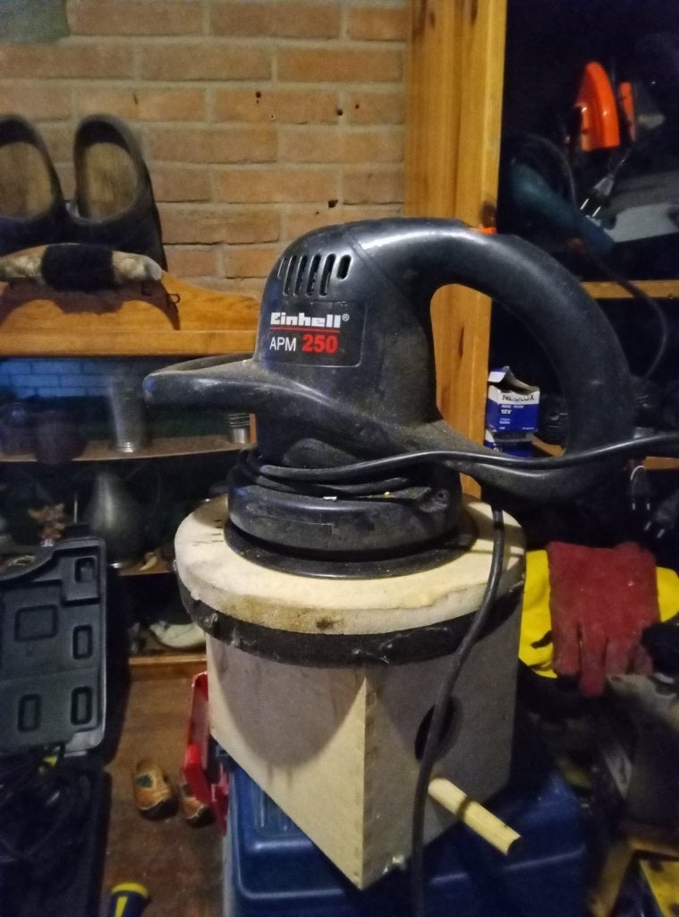 Polijstmachine van het merk einhell, Ophalen