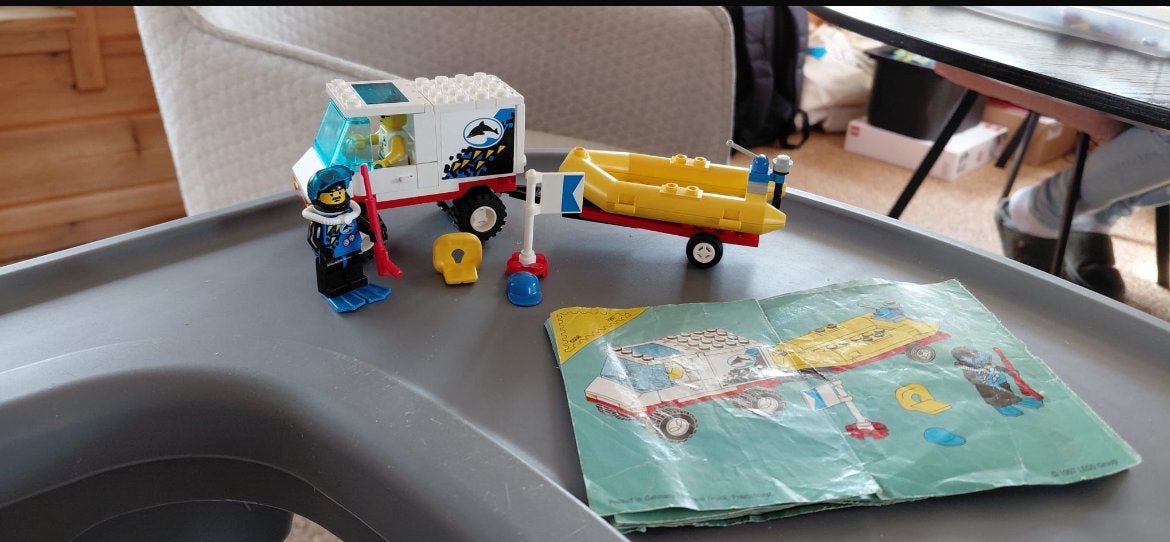 Lego City 6598: Onderzoeksvoertuig met rubberboot, Kinderen en Baby's, Speelgoed | Duplo en Lego, Lego, Ophalen of Verzenden, Compleet