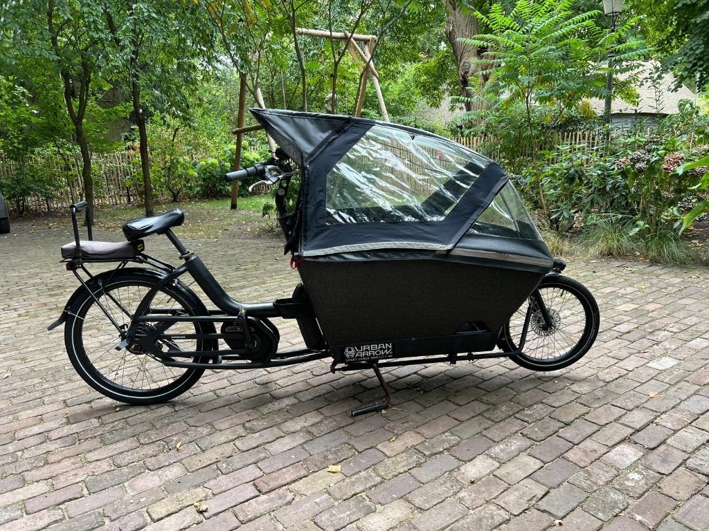 Urban Arrow Bakfiets | Accu gereviseerd + veel vernieuwd, 4 kinderen of meer, Gebruikt, Elektrisch, Trommelrem