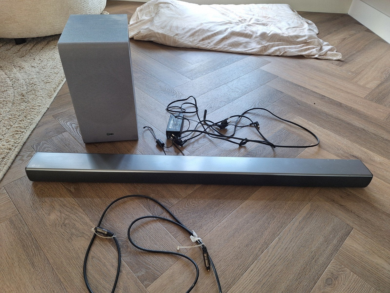 LG SJ5, Ophalen, Met externe subwoofer, Zo goed als nieuw