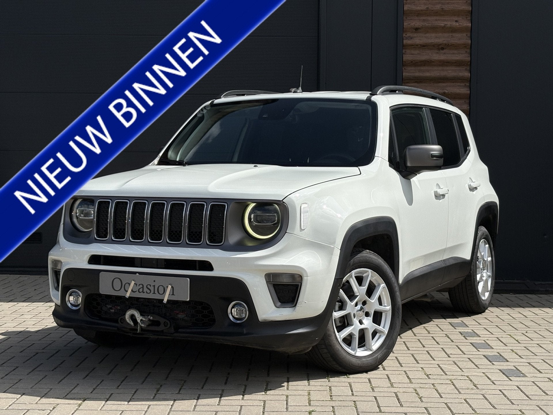 Jeep Renegade 1.3T 4WD Automaat Limited Airco Cr-control Car, Auto's, Gebruikt, 4 cilinders, 179 pk, Wit