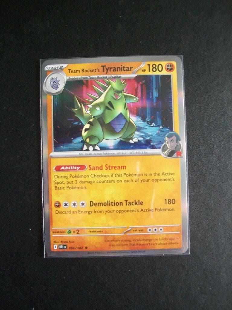 1072: Nieuwe Pokemon Kaart holo rare TEAM ROCKET's TYRANITAR, Verzenden, Nieuw, Losse kaart, Foil