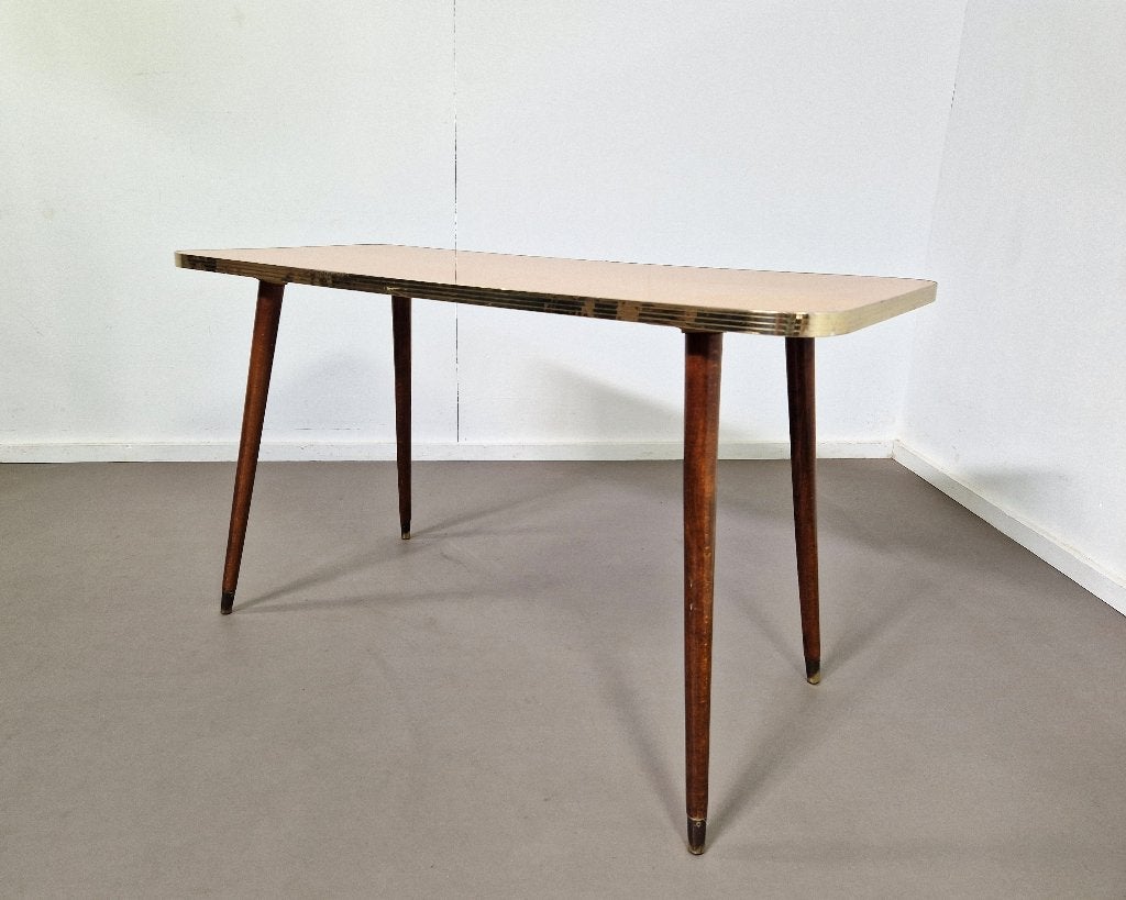 Blonde bijzettafel of salontafel | jaren 60, Ophalen, Gebruikt, -, -