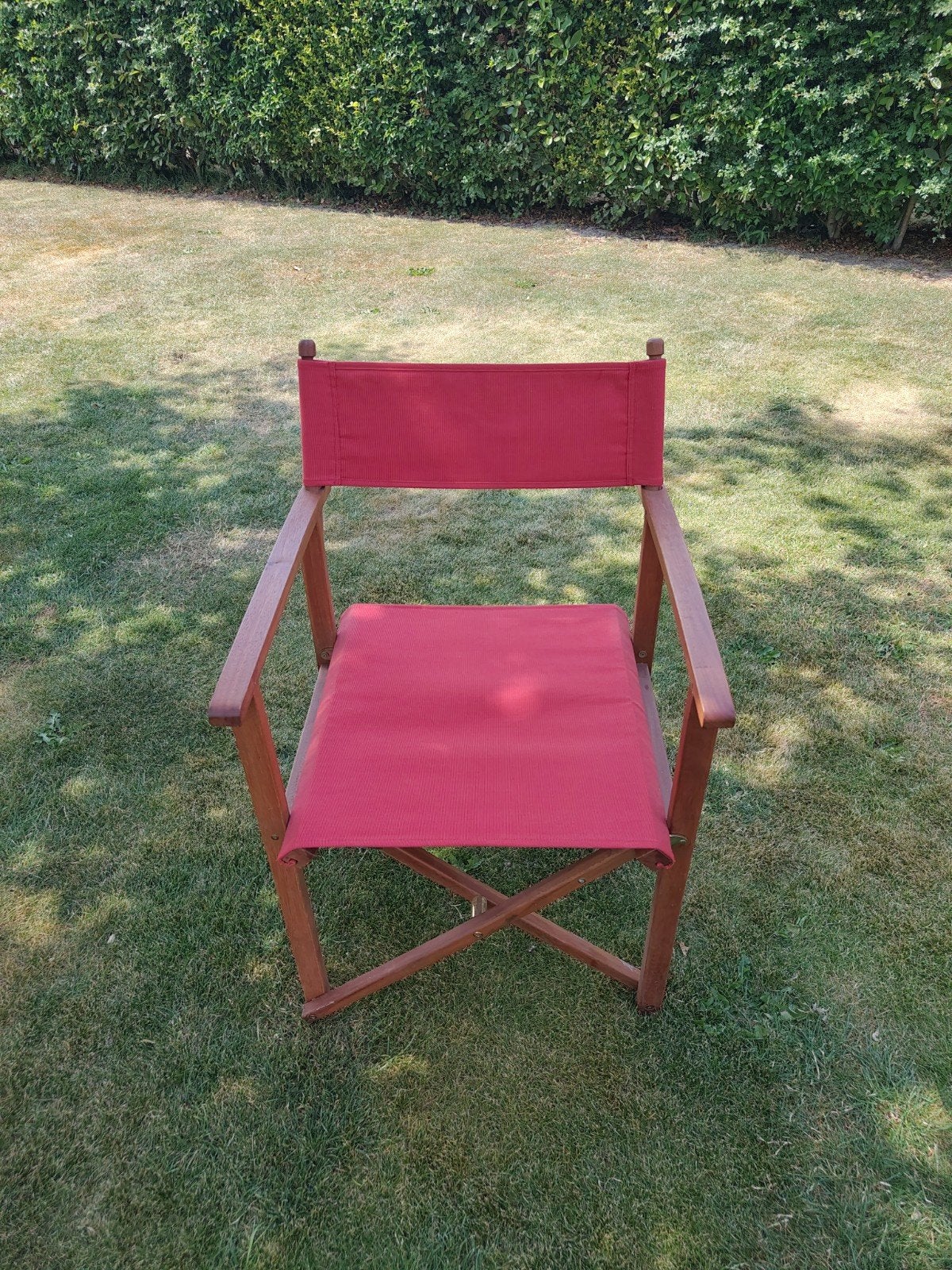 Opvouwbare regisseursstoel met rood doek, Ophalen, Gebruikt, Inklapbaar