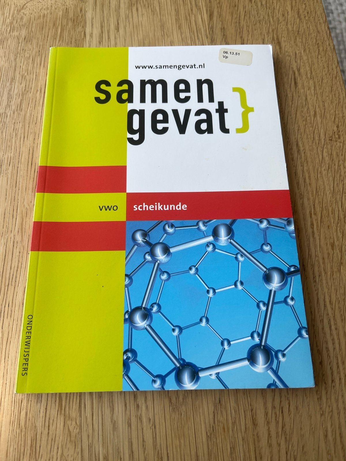 Samengevat VWO Scheikunde - Onderwijspers, Boeken, Schoolboeken, Ophalen of Verzenden, Zo goed als nieuw, VWO, Scheikunde