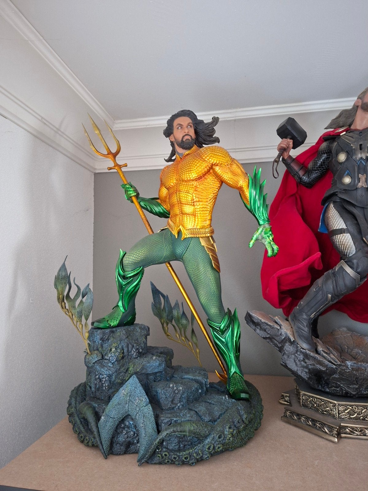 sideshow 1/4 aquaman, Verzamelen, Ophalen of Verzenden, Zo goed als nieuw, Beeldje, Replica of Model