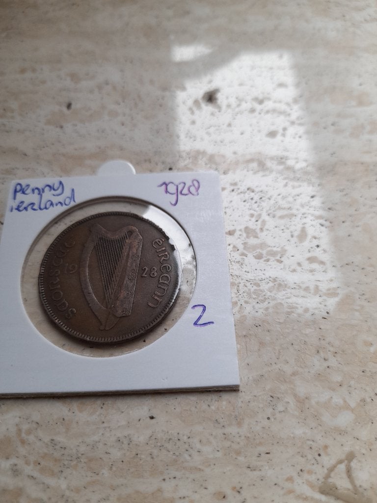 Penny 1928 Ierland (nr 2), Ophalen of Verzenden, Overige landen, Losse munt