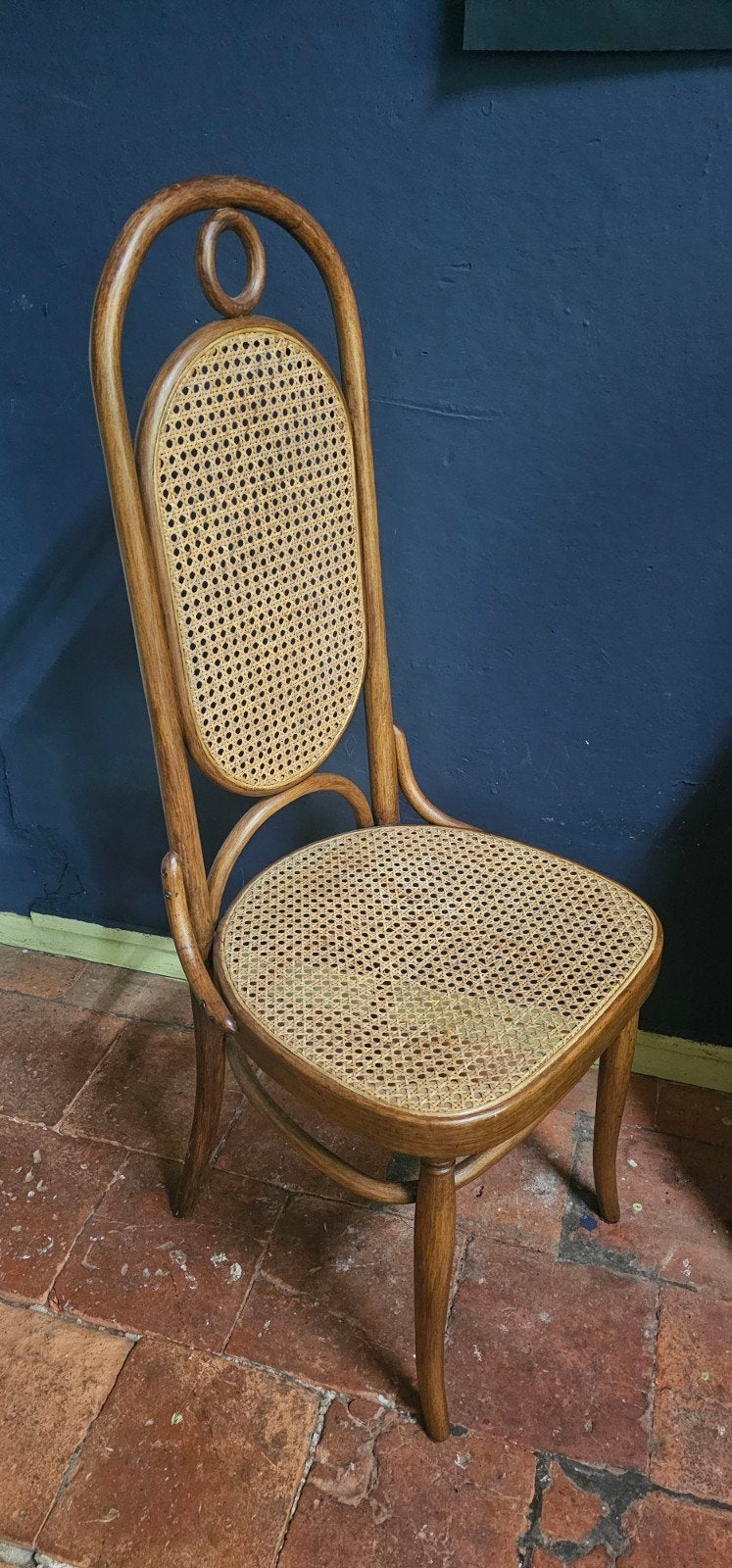 Thonet stoel met webbing, Ophalen
