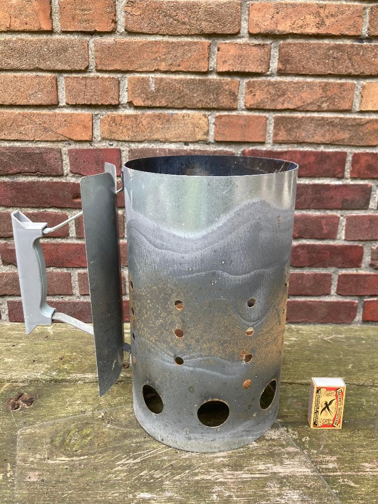 Barbecue brikettenstarter houtskool brander firestarter 30cm, Ophalen of Verzenden, Gebruikt